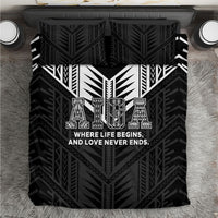 Samoa Aiga Bedding Set Samoan Tribal Pattern LT05 Black - Polynesian Pride