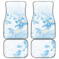 Polynesia Hammerhead Shark Car Mats Tropical Flowers Tribal Pattern Blue LT05 - Polynesian Pride