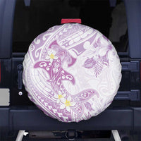 Polynesia Hammerhead Shark Spare Tire Cover Tropical Flowers Tribal Pattern Lavender LT05 - Polynesian Pride
