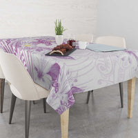 Polynesia Hammerhead Shark Tablecloth Tropical Flowers Tribal Pattern Lavender LT05 - Polynesian Pride