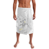 Polynesia Hammerhead Shark Lavalava Tropical Flowers Tribal Pattern White LT05 White - Polynesian Pride