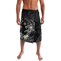 Polynesia Hammerhead Shark Lavalava Tropical Flowers Tribal Pattern Black LT05 Black - Polynesian Pride