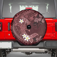 Polynesia Hammerhead Shark Spare Tire Cover Tropical Flowers Tribal Pattern Oxblood LT05 - Polynesian Pride