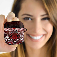 New Zealand Aotearoa AirPods Case Te Reo Maori Ake Ake Ake LT05 Red - Polynesian Pride