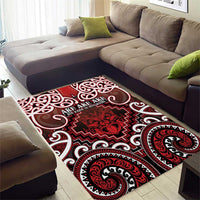 New Zealand Aotearoa Area Rug Te Reo Maori Ake Ake Ake - Polynesian Pride