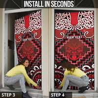 New Zealand Aotearoa Door Cover Te Reo Maori Ake Ake Ake - Polynesian Pride