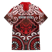 Personalised New Zealand Aotearoa Family Matching Long Sleeve Bodycon Dress and Hawaiian Shirt Te Reo Maori Ake Ake Ake - Polynesian Pride