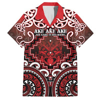 Personalised New Zealand Aotearoa Family Matching Short Sleeve Bodycon Dress and Hawaiian Shirt Te Reo Maori Ake Ake Ake - Polynesian Pride