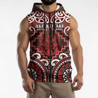 Personalised New Zealand Aotearoa Sleeveless Zip Hoodie Te Reo Maori Ake Ake Ake LT05 - Polynesian Pride
