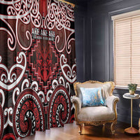 New Zealand Aotearoa Window Curtain Te Reo Maori Ake Ake Ake - Polynesian Pride