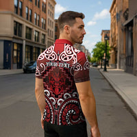 Personalised New Zealand Aotearoa Zipper Polo Shirt Te Reo Maori Ake Ake Ake LT05 - Polynesian Pride