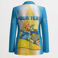 Personalised Tuvalu Independence Day Blazer Tuvalu Mo Te Atua - Polynesian Pride