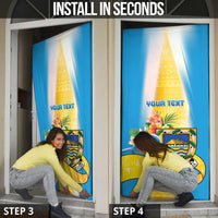 Tuvalu Independence Day Door Cover Tuvalu Mo Te Atua - Polynesian Pride