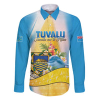 Personalised Tuvalu Independence Day Family Matching Off Shoulder Maxi Dress and Hawaiian Shirt Tuvalu Mo Te Atua - Polynesian Pride