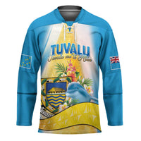 Personalised Tuvalu Independence Day Hockey Jersey Tuvalu Mo Te Atua LT05 Unisex Yellow - Polynesian Pride