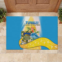 Tuvalu Independence Day Rubber Doormat Tuvalu Mo Te Atua - Polynesian Pride