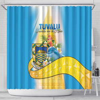 Tuvalu Independence Day Shower Curtain Tuvalu Mo Te Atua - Polynesian Pride
