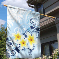 FSM Chuuk Constitution Day Garden Flag Polynesian Curves Plumeria - Polynesian Pride