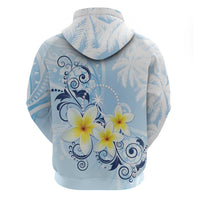 FSM Chuuk Constitution Day Hoodie Polynesian Curves Plumeria - Polynesian Pride