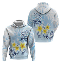 FSM Chuuk Constitution Day Hoodie Polynesian Curves Plumeria - Polynesian Pride