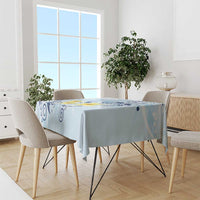 FSM Chuuk Constitution Day Tablecloth Polynesian Curves Plumeria - Polynesian Pride