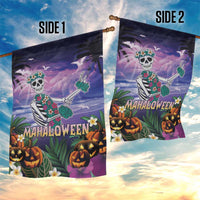 Happy Hulaween Garden Flag Mahaloween Skeleton Dancing LT05 - Polynesian Pride