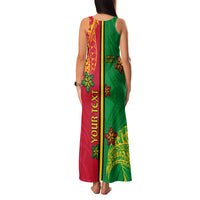 Personalised Vanuatu Happy Unity Day Family Matching Tank Maxi Dress and Hawaiian Shirt Polynesian Plumeria LT05 - Polynesian Pride