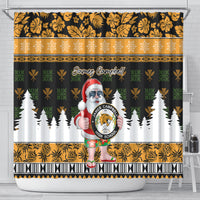 Custom Hawaii James Campbell High School Christmas Shower Curtain Tropical Santa Claus LT05 - Polynesian Pride