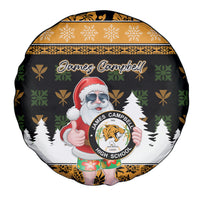 Custom Hawaii James Campbell High School Christmas Spare Tire Cover Tropical Santa Claus LT05 - Polynesian Pride