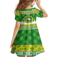 Custom Hawaii Kaimuki High School Christmas Family Matching Puletasi Dress and Hawaiian Shirt Tropical Santa Claus LT05 - Polynesian Pride