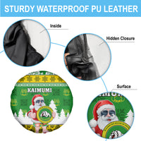 Custom Hawaii Kaimuki High School Christmas Spare Tire Cover Tropical Santa Claus LT05 - Polynesian Pride