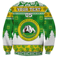 Custom Hawaii Kaimuki High School Christmas Sweatshirt Tropical Santa Claus LT05 - Polynesian Pride