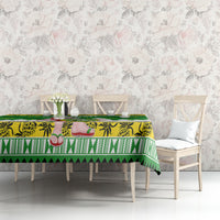 Custom Hawaii Kaimuki High School Christmas Tablecloth Tropical Santa Claus LT05 - Polynesian Pride