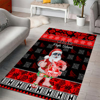 Custom Hawaii Kalani High School Christmas Area Rug Tropical Santa Claus LT05 - Polynesian Pride
