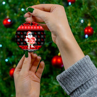 Custom Hawaii Kalani High School Christmas Ceramic Ornament Tropical Santa Claus LT05 - Polynesian Pride