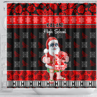 Custom Hawaii Kalani High School Christmas Shower Curtain Tropical Santa Claus LT05 - Polynesian Pride