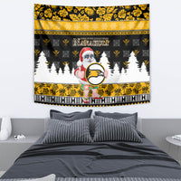 Custom Hawaii Nanakuli High and Intermediate School Christmas Tapestry Tropical Santa Claus LT05 - Polynesian Pride