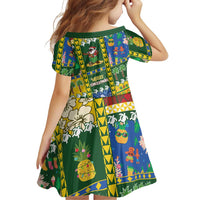 Solomon Islands Christmas Family Matching Long Sleeve Bodycon Dress and Hawaiian Shirt Festive Beach Vibes - Polynesian Pride