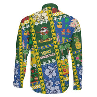 Solomon Islands Christmas Family Matching Puletasi and Hawaiian Shirt Festive Beach Vibes - Polynesian Pride