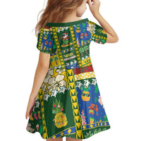 Solomon Islands Christmas Family Matching Summer Maxi Dress and Hawaiian Shirt Festive Beach Vibes - Polynesian Pride