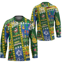 Solomon Islands Christmas Hockey Jersey Festive Beach Vibes LT05 - Polynesian Pride