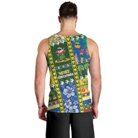 Solomon Islands Christmas Men Tank Top Festive Beach Vibes LT05 - Polynesian Pride
