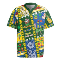 Solomon Islands Christmas Rugby Jersey Festive Beach Vibes LT05 Green - Polynesian Pride