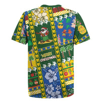 Solomon Islands Christmas Rugby Jersey Festive Beach Vibes LT05 - Polynesian Pride