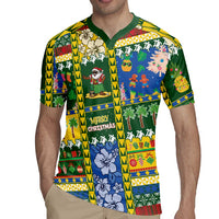 Solomon Islands Christmas Rugby Jersey Festive Beach Vibes LT05 - Polynesian Pride