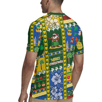 Solomon Islands Christmas Rugby Jersey Festive Beach Vibes LT05 - Polynesian Pride