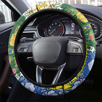 Solomon Islands Christmas Steering Wheel Cover Festive Beach Vibes - Polynesian Pride