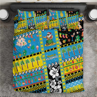 Tuvalu Christmas Bedding Set Festive Beach Vibes - Polynesian Pride