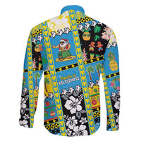 Tuvalu Christmas Family Matching Off Shoulder Short Dress and Hawaiian Shirt Festive Beach Vibes - Polynesian Pride