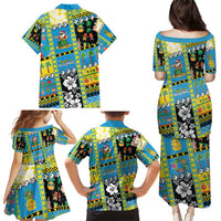 Tuvalu Christmas Family Matching Puletasi and Hawaiian Shirt Festive Beach Vibes LT05 - Polynesian Pride